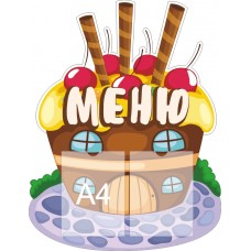 Стенд для садика "Меню" с 2 карманами