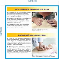 Стенд Реанимационные действия при оказании первой медицинской помощи