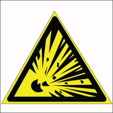 Знак Взрывоопасно Знак Взрывоопасно