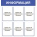 Стенд «Информация» с 6 объемными карманами