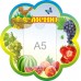 Стенд для детского сада "Меню" с птичками, карман А5