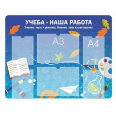 Стенд для школы 6 карманов