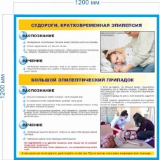 Стенд Первая помощь при приступах эпилепсии 