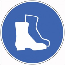 Знак Работать в защитной обуви Знак Работать в защитной обуви